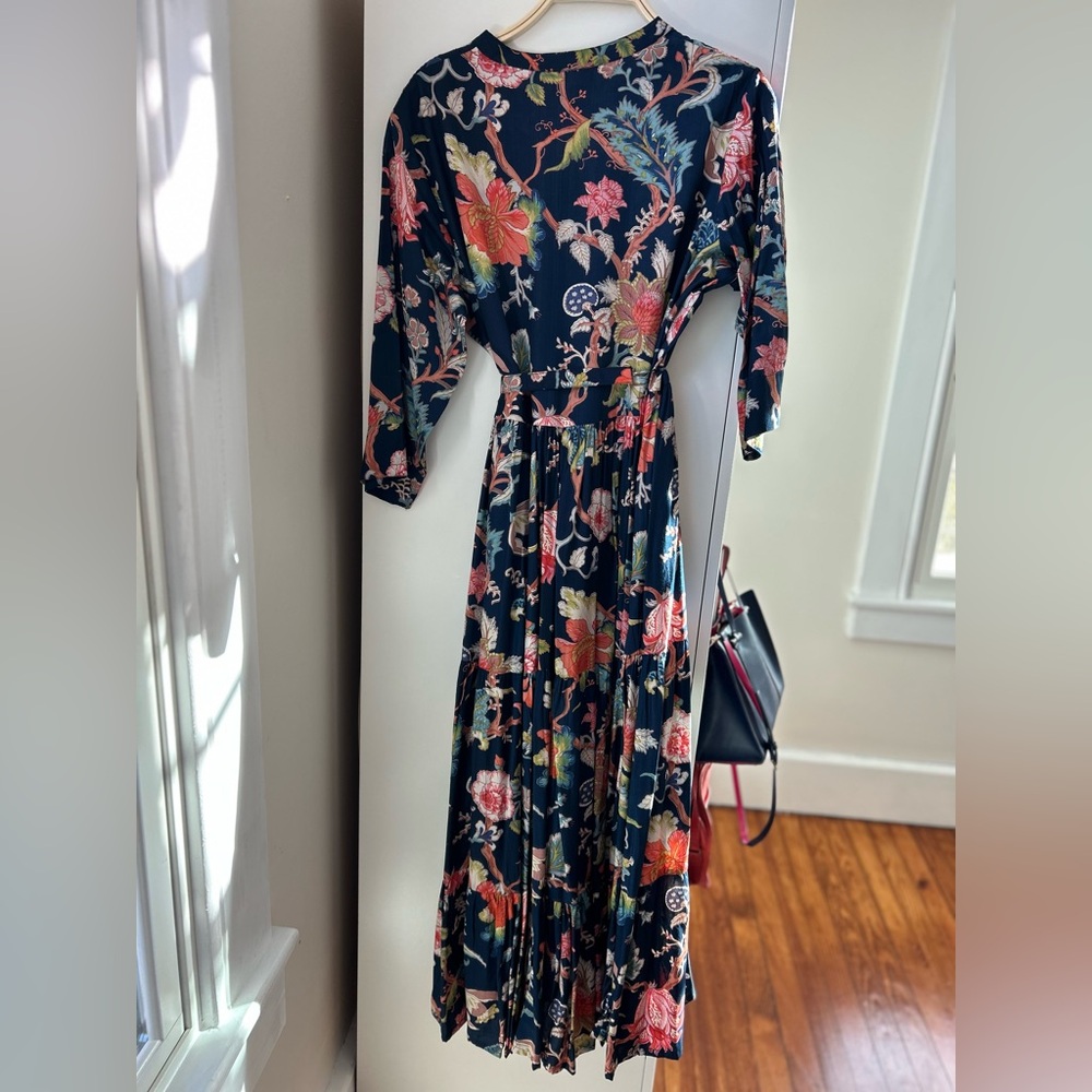 Beautiful Blue Flower Kurta Dress Kalki fashion